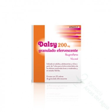 DALSY 200 MG GRANULADO EFERVESCENTE , 20 SOBRES