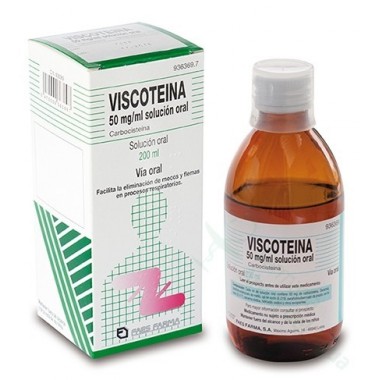 VISCOTEÍNA 50 MG/ML SOLUCIÓN ORAL , 1 FRASCO DE 200 ML