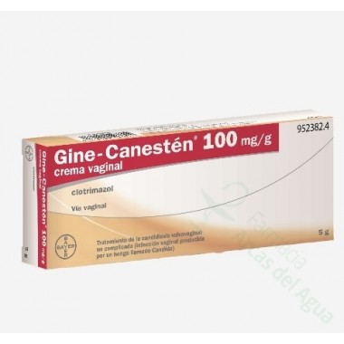 GINE-CANESTEN 100 MG/G CREMA VAGINAL , 1 TUBO DE 5 G