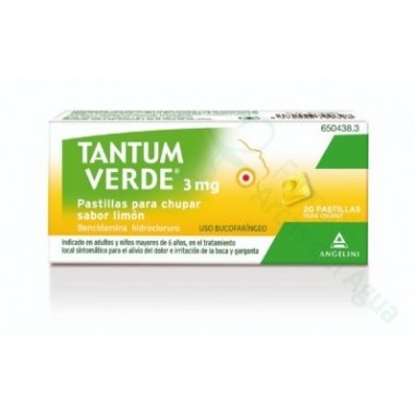 JUANOLGAR 3 MG PASTILLAS PARA CHUPAR SABOR LIMON, 20 PASTILLAS (PE/PAPEL/AL)