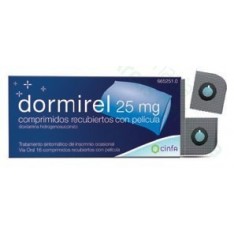DORMIREL FORTE 25 MG COMPRIMIDOS RECUBIERTOS CON PELICULA, 16 COMPRIMIDOS
