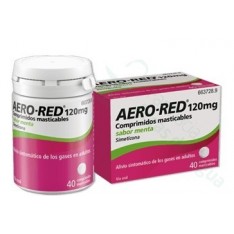 AERO RED 120 MG COMPRIMIDOS MASTICABLES SABOR MENTA, 40 COMPRIMIDOS