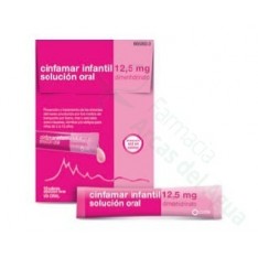 CINFAMAR INFANTIL 12,5 MG SOLUCION ORAL , 6 ENVASES UNIDOSIS DE 5 ML