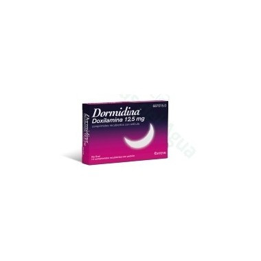 DORMIDINA DOXILAMINA 12,5 MG COMPRIMIDOS RECUBIERTOS CON PELICULA , 14 COMPRIMIDOS